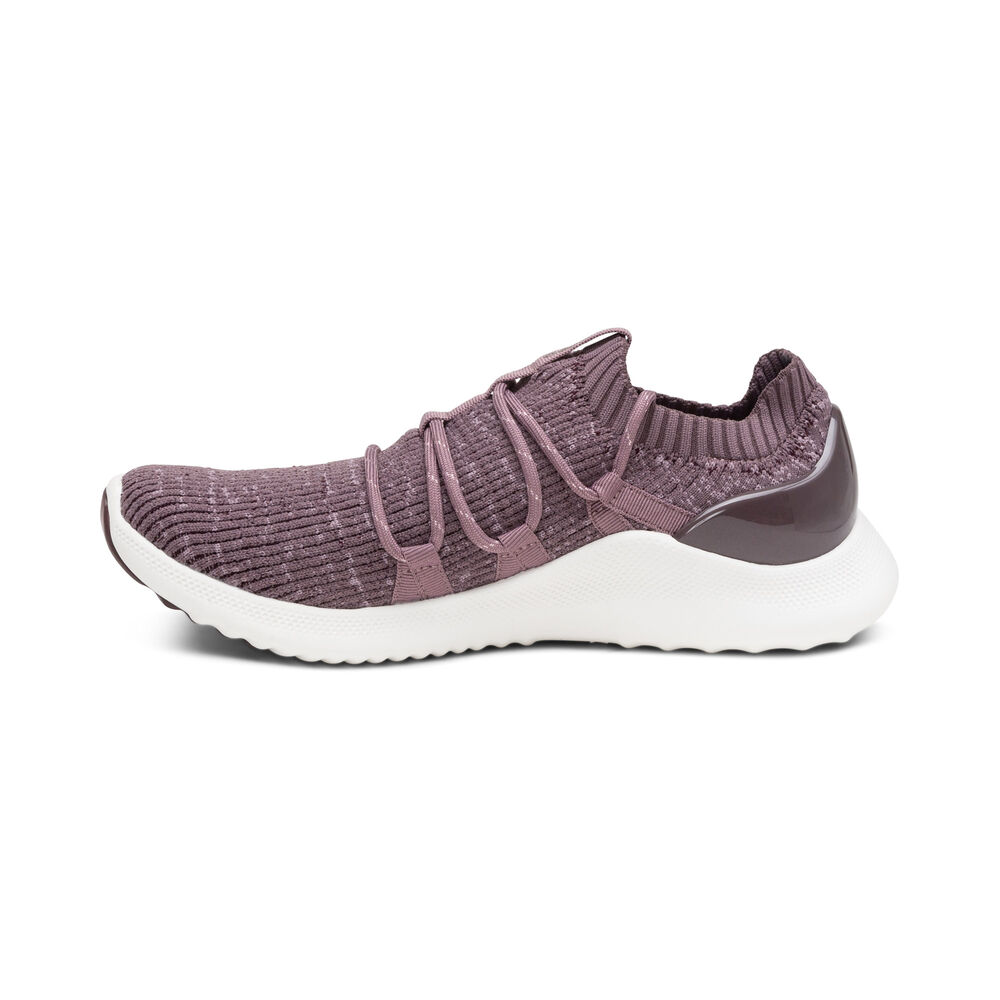 Aetrex Women's Dani Arch Support Sneakers - Purple | USA AG0HO6W